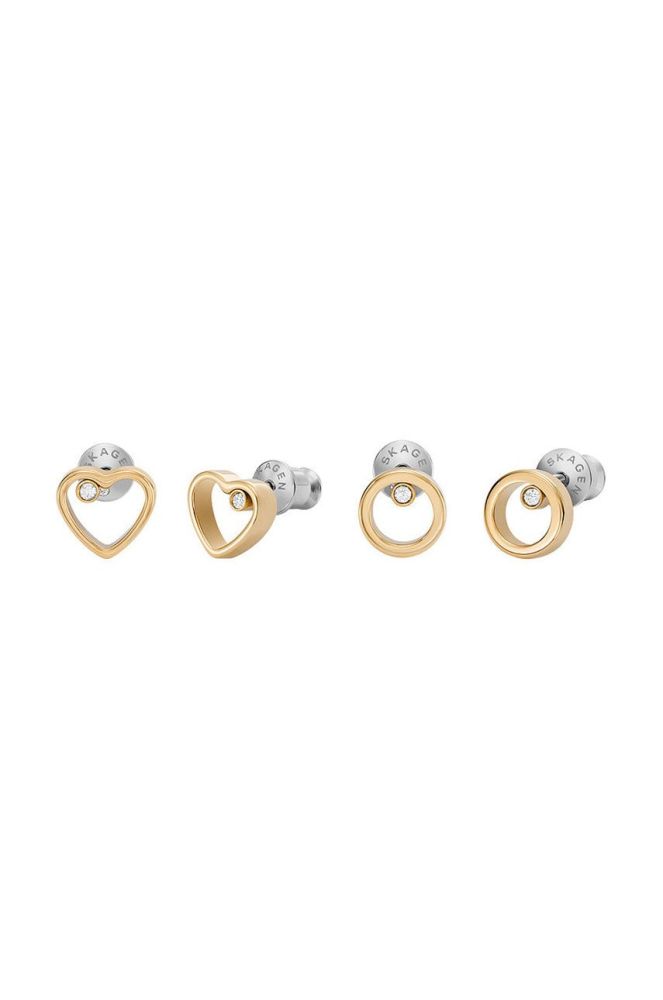 Сережки Skagen 2-pack колір золотий (2781518)