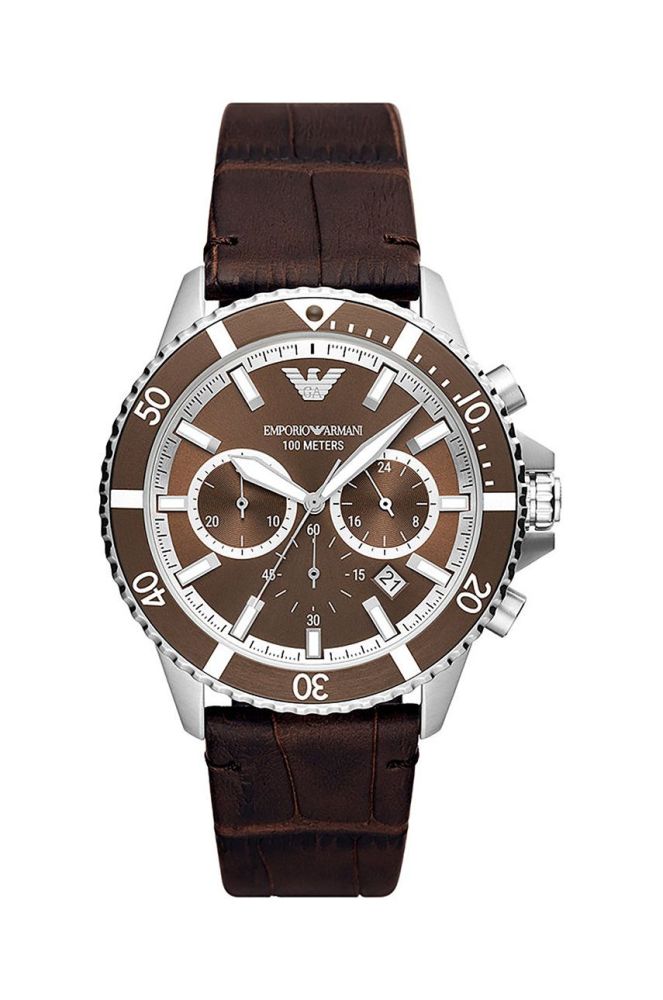 Годинник Emporio Armani чоловічий колір срібний (2760921)