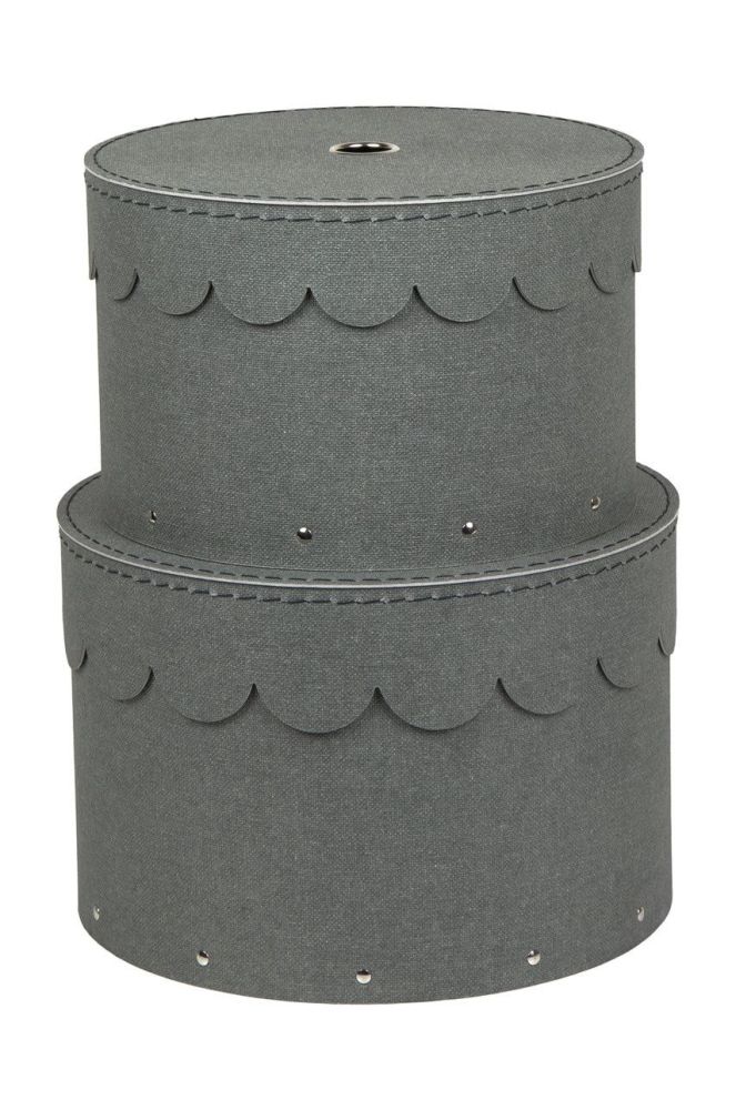 Bigso Box of Sweden Набір коробок для зберігання Wilma (2-pack) колір сірий (2103847)