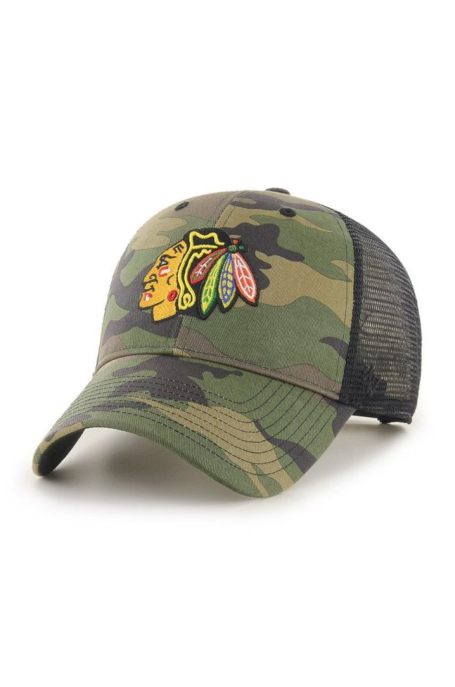 Кепка 47brand Chicago Blackhawks з аплікацією колір барвистий