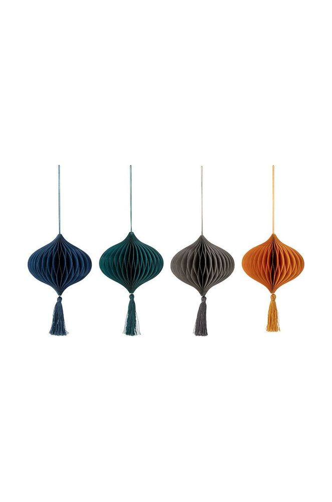 Bloomingville набір ялинкових прикрас (4-pack) колір барвистий (2753338)