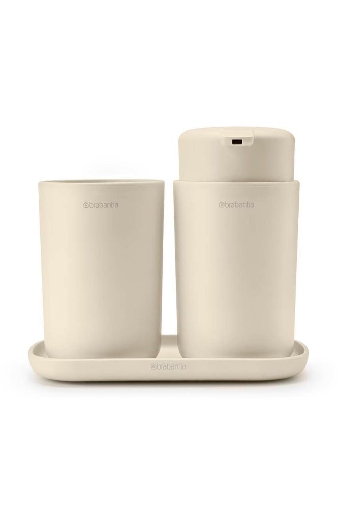 Набір аксесуарів для ванної кімнати Brabantia 3-pack колір бежевий