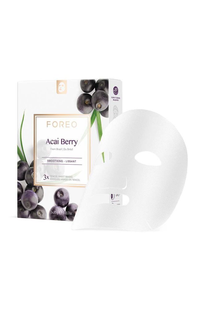 Зміцнююча листова маска для шкіри з ознаками старіння FOREO Farm To Face Sheet Mask 3-pack колір барвистий