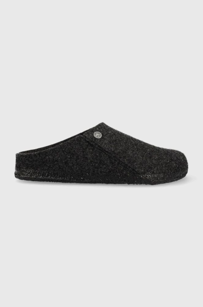 Вовняні тапочки Birkenstock Zermatt Rivet колір сірий Regular Width
