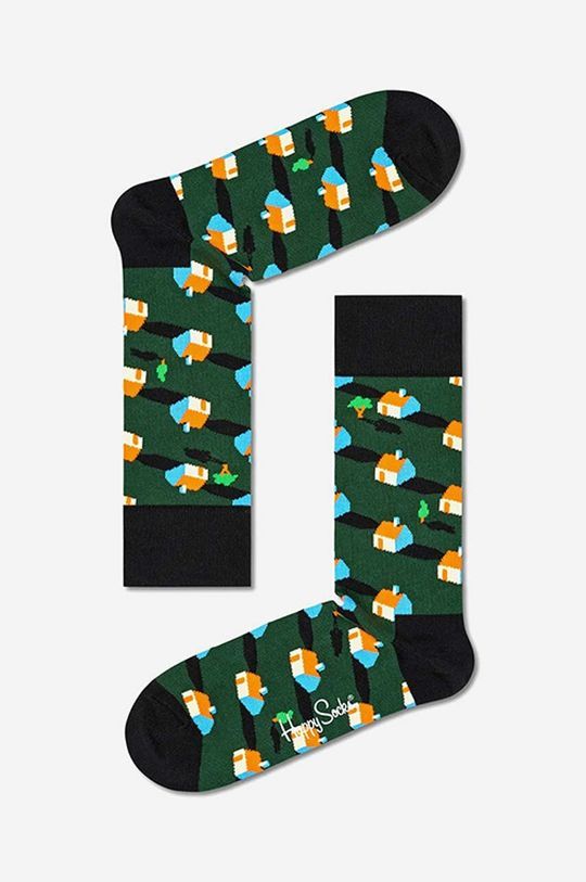 Шкарпетки Happy Socks Neighbours колір зелений