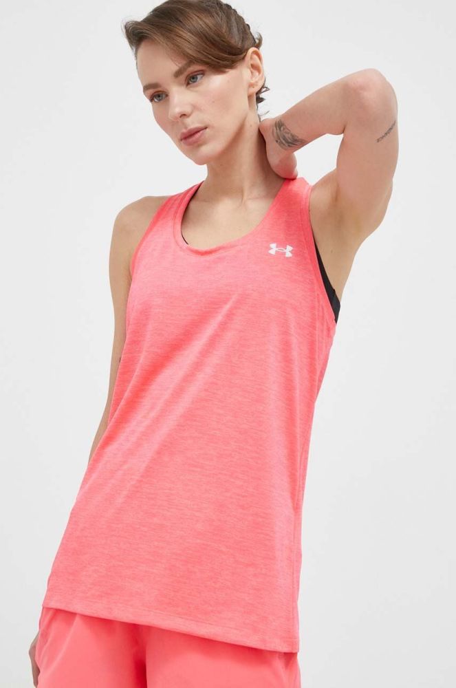 Топ для тренувань Under Armour Tech Twist колір рожевий