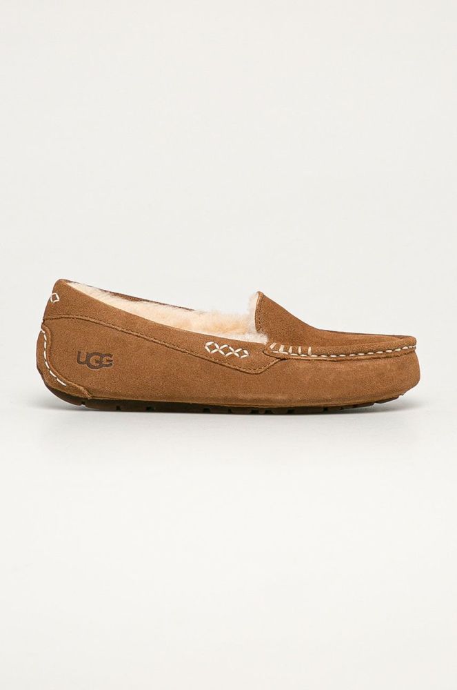 UGG - Замшеві тапочки Ansley колір коричневий