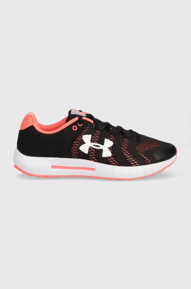 Бігові кросівки Under Armour Micro G Pursuit BP колір чорний на плоскому ходу 3021969-601