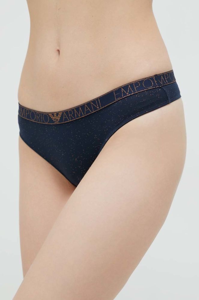 Стринги Emporio Armani Underwear колір синій
