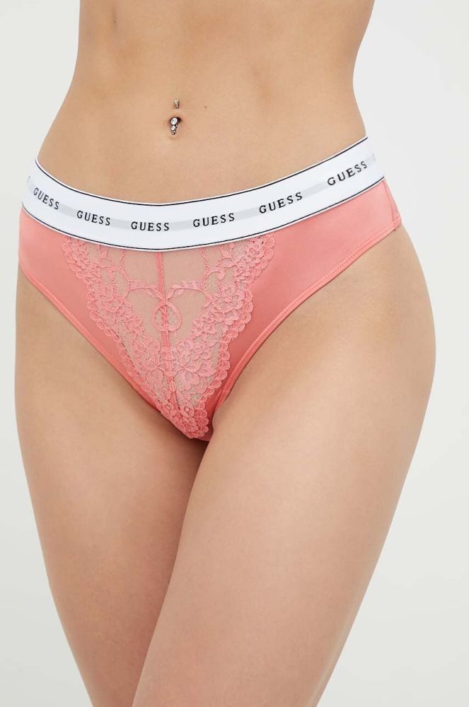 Стринги Guess колір рожевий (2849512)