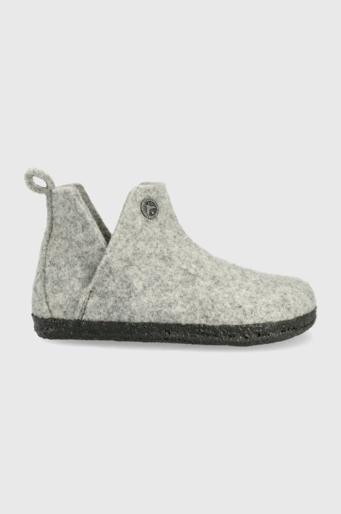 Вовняні дитячі тапочки Birkenstock колір сірий Narrow Width (2354010)