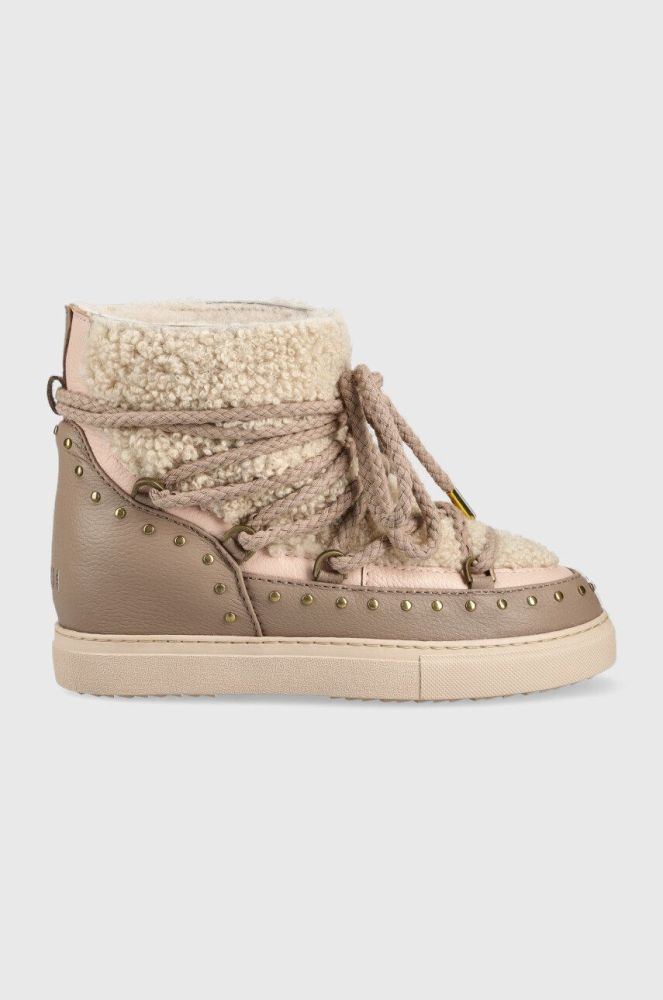 Зимові чоботи Inuikii Curly Rock Wedge колір бежевий 70103-076 (2658050)