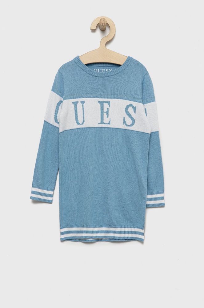 Дитяча сукня Guess mini пряма колір блакитний (2513535)