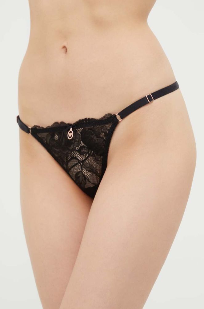 Стринги Emporio Armani Underwear колір чорний