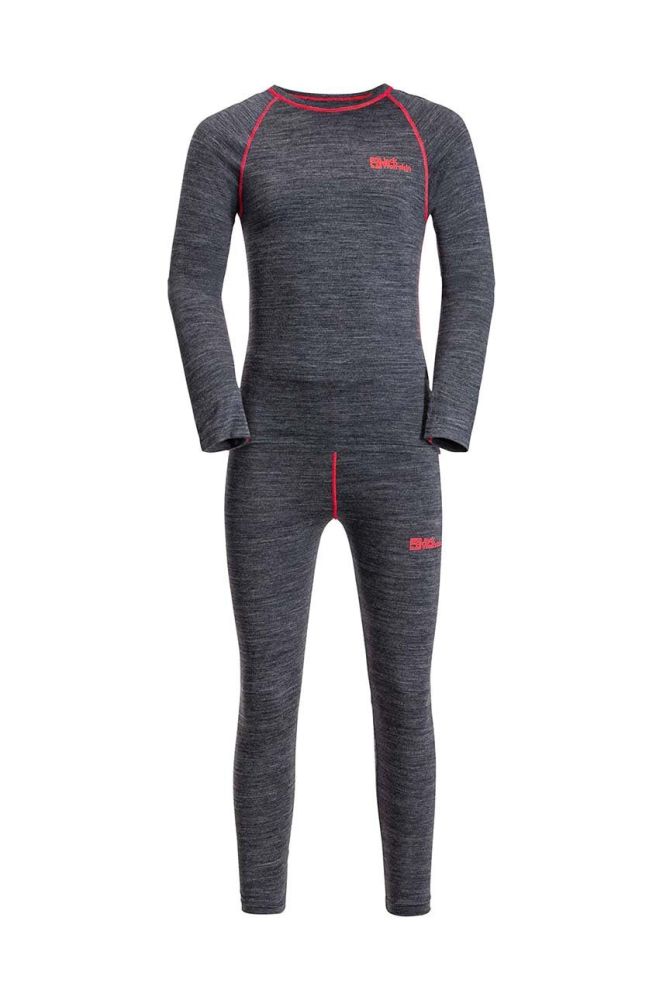 Дитяча функціональна білизна Jack Wolfskin MERINO BASELAER SET колір синій (3587303)
