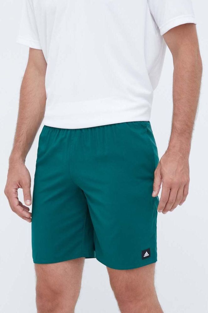Купальні шорти adidas Performance Solid CLX колір зелений