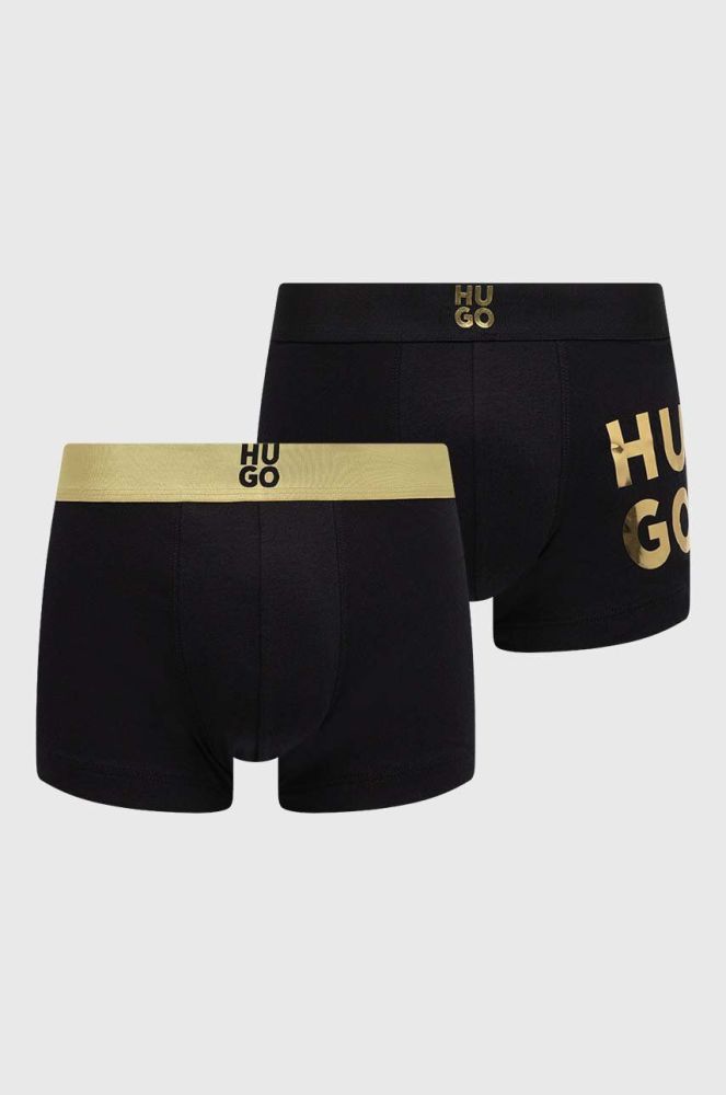 Боксери HUGO 2-pack чоловічі колір чорний (3590685)