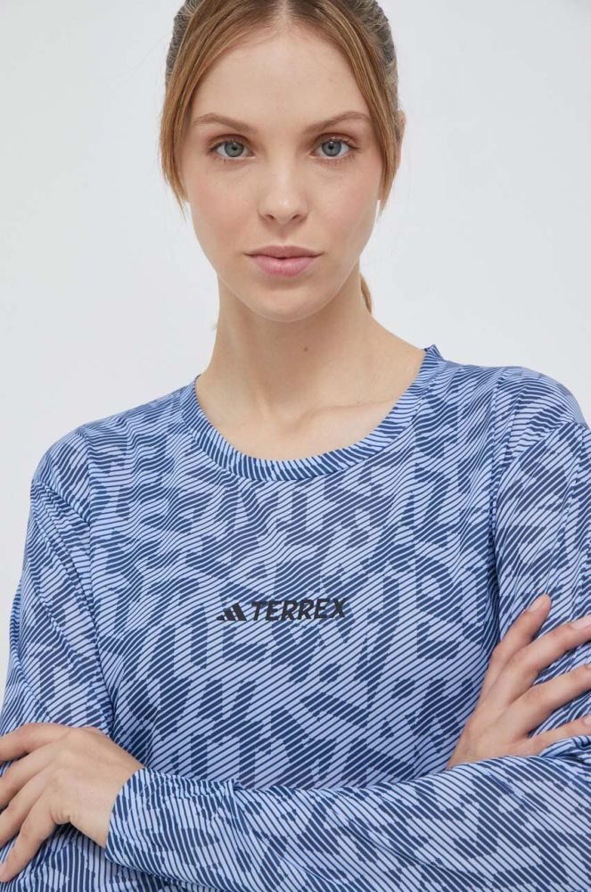 Спортивний лонгслів adidas TERREX Trail колір блакитний