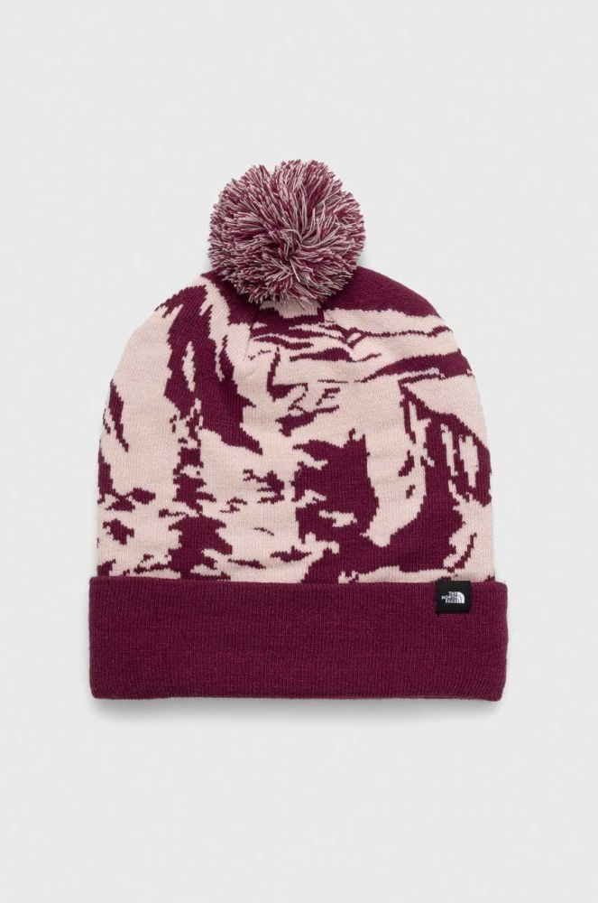 Шапка The North Face Tuke колір рожевий