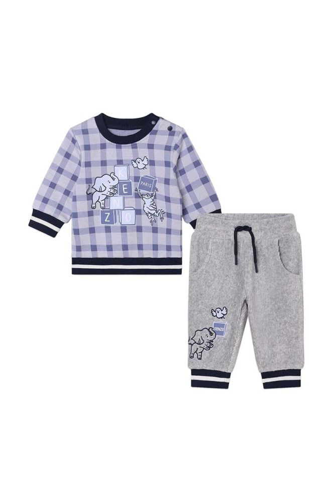 Комплект лаунж Kenzo Kids колір блакитний