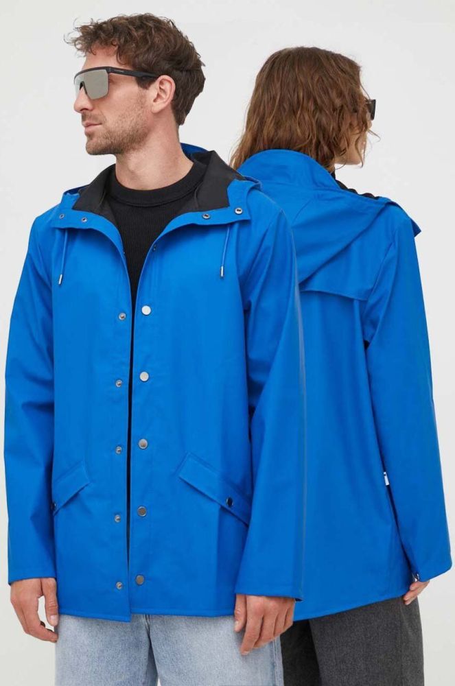 Дощовик Rains 12010 Jackets перехідна колір блакитний (3487186)