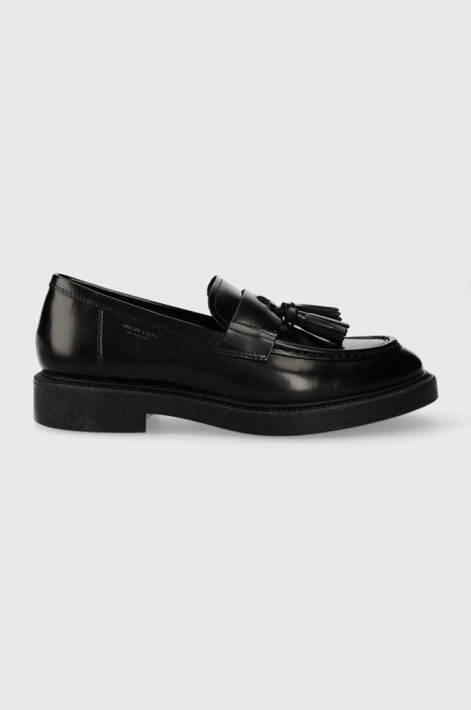 Шкіряні мокасини Vagabond Shoemakers ALEX W жіночі колір чорний на плоскому ходу 5648.004.20