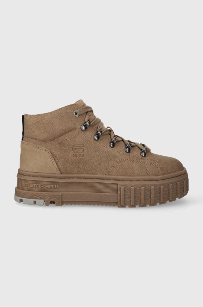 Кросівки G-Star Raw LHANA MID TMB NUB колір коричневий 2341055706.TPE