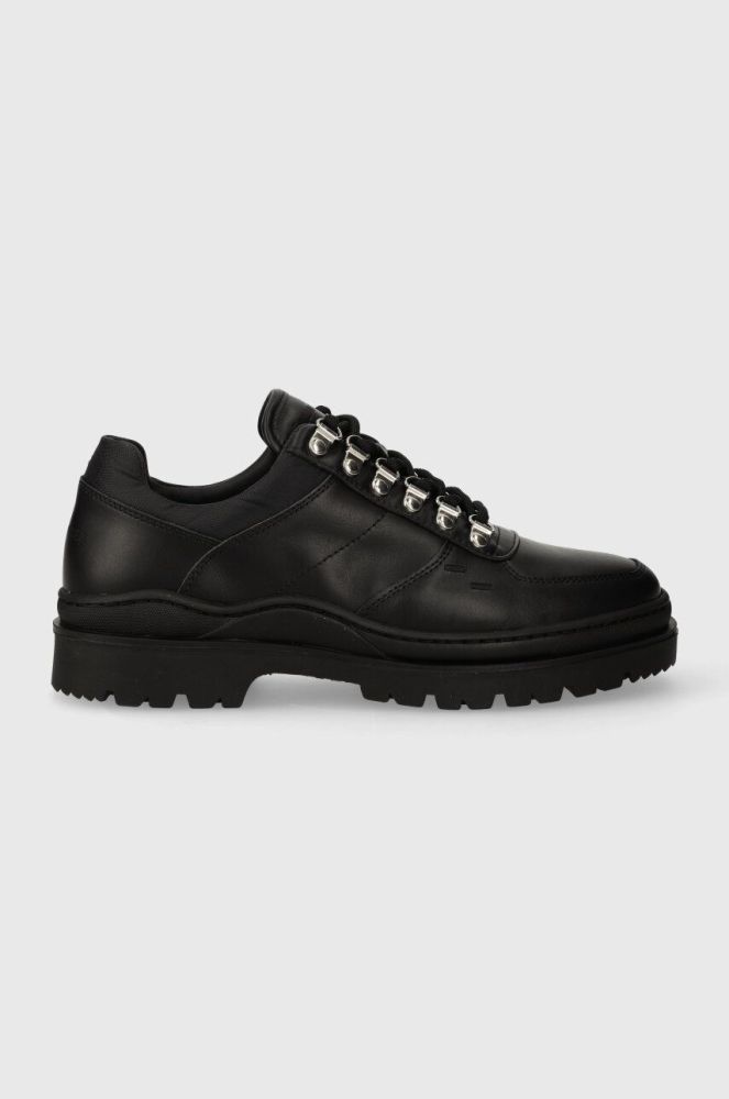 Шкіряні туфлі Filling Pieces Mountain Trail чоловічі колір чорний 64328991847
