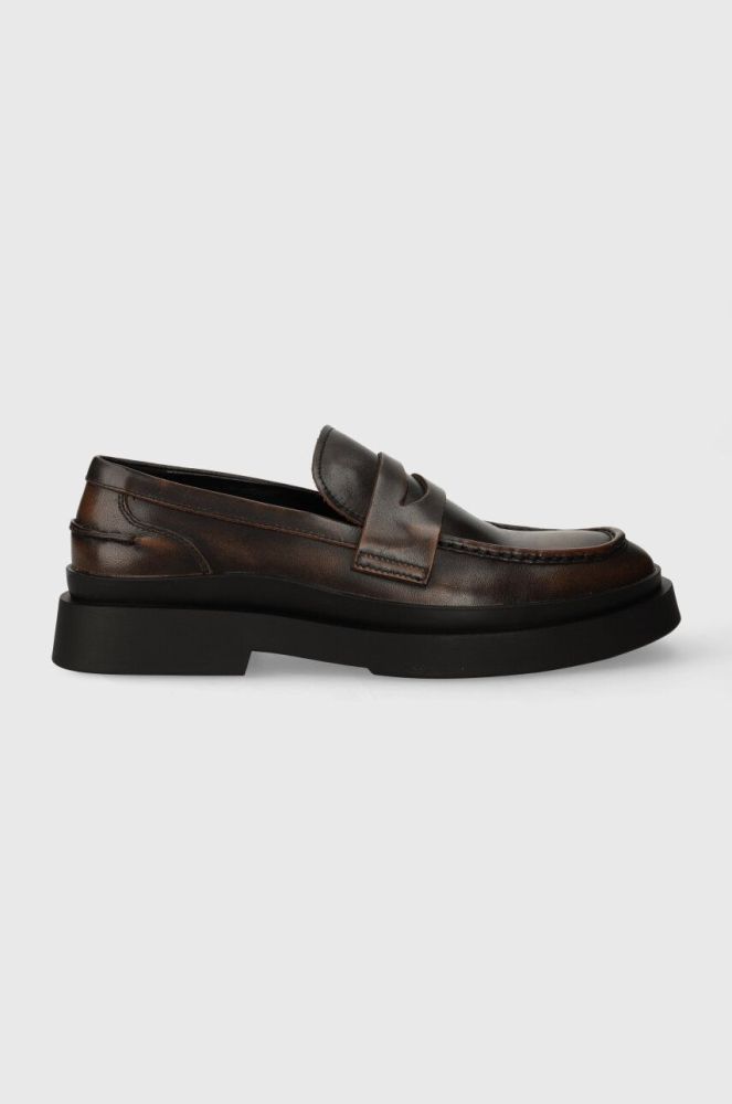 Шкіряні мокасини Vagabond Shoemakers MIKE чоловічі колір коричневий 5263.118.33