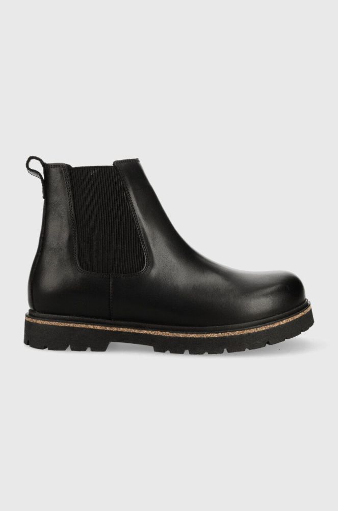 Шкіряні черевики Birkenstock 1025764 чоловічі колір чорний Highwood