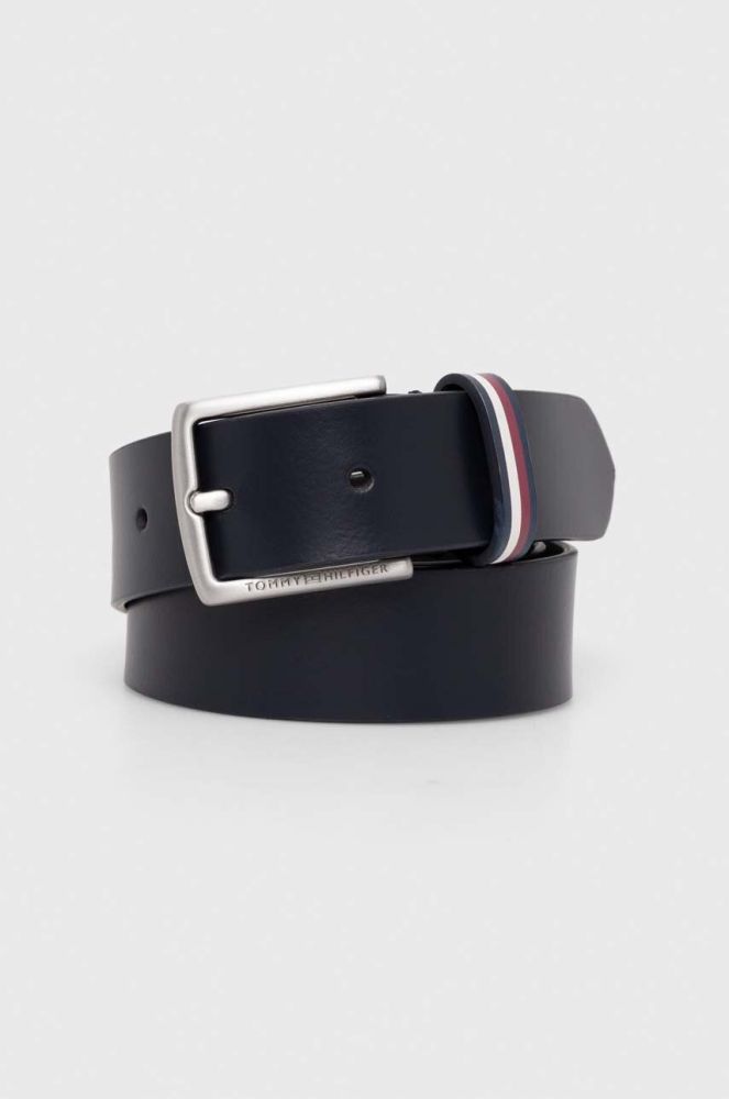 Дитячий шкіряний ремінь Tommy Hilfiger колір чорний (3459229)