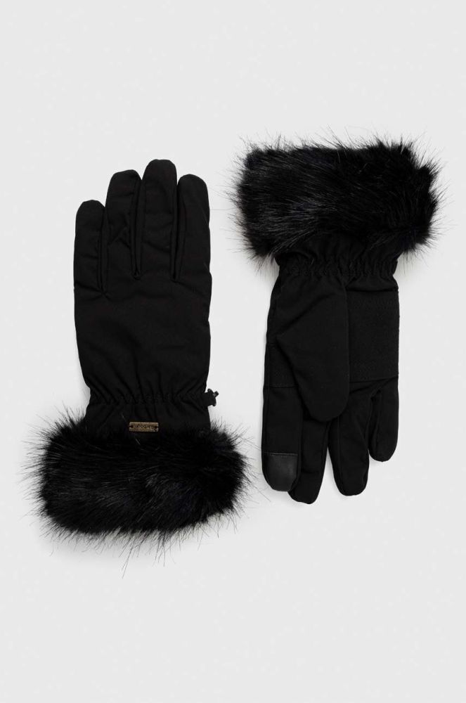 Рукавички Barbour жіночі колір чорний (3625730)