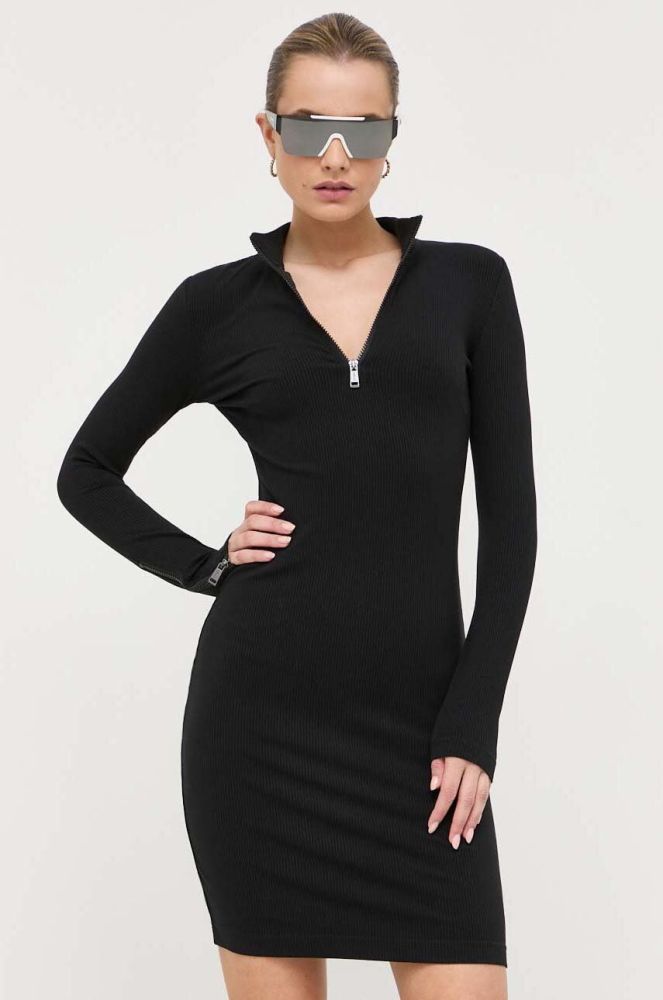 Сукня Guess колір чорний mini облягаюча (3330411)