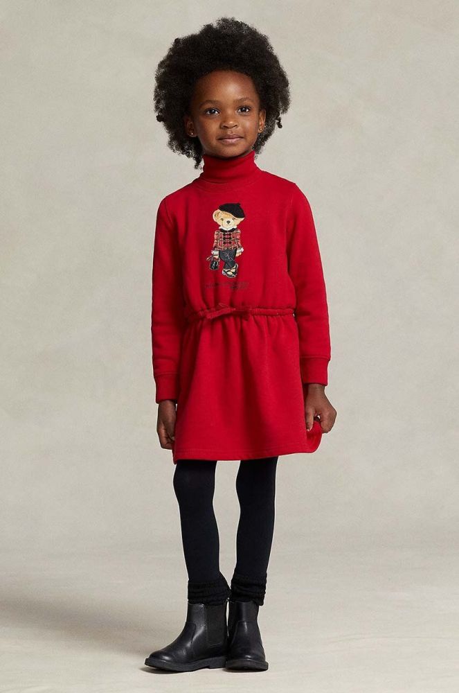 Дитяча сукня Polo Ralph Lauren колір червоний mini розкльошена (3639294)