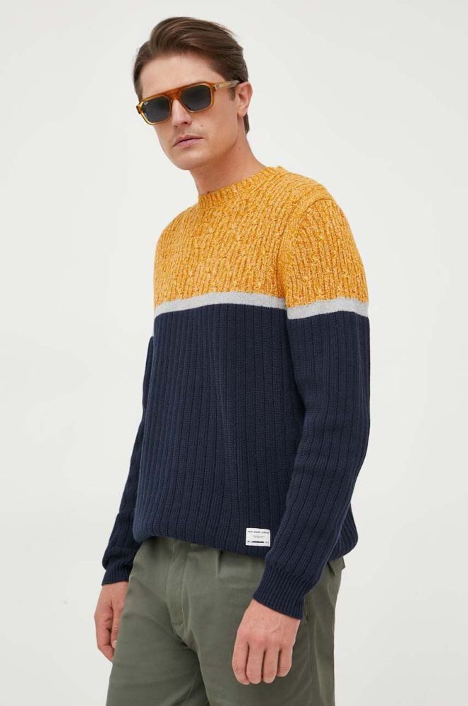 Бавовняний светр Pepe Jeans Silvano колір синій