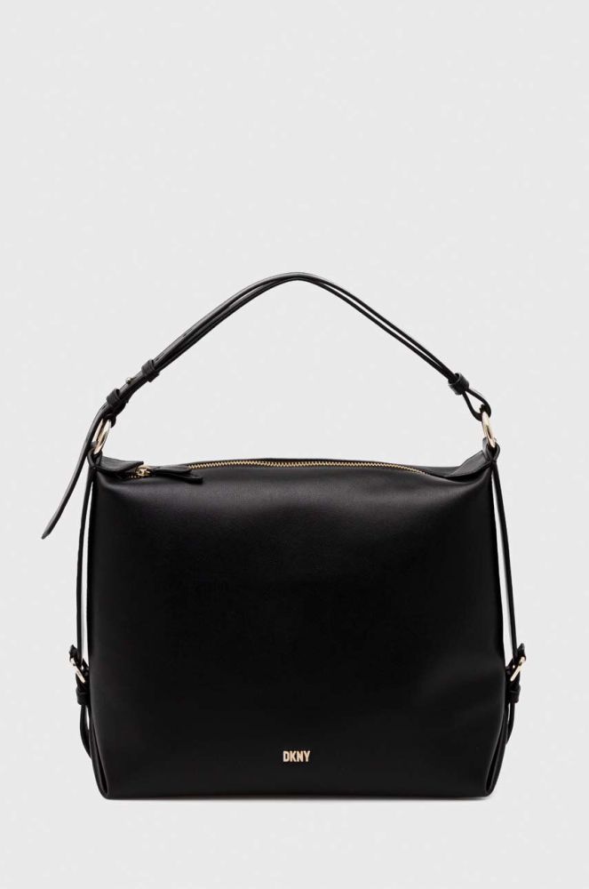 Шкіряна сумочка Dkny колір чорний (3542736)
