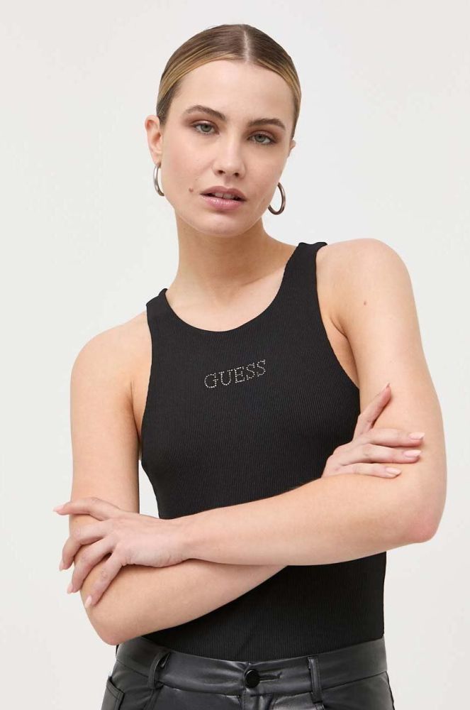 Боді Guess жіночі колір чорний (3330718)
