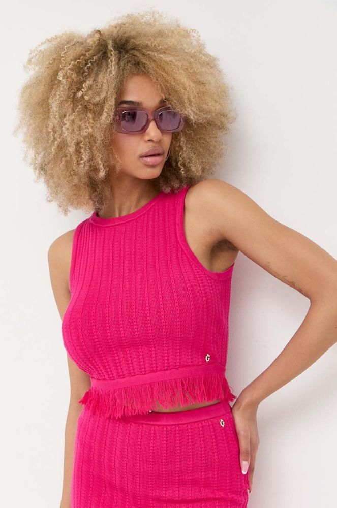 Топ Guess жіночий колір рожевий (3328796)