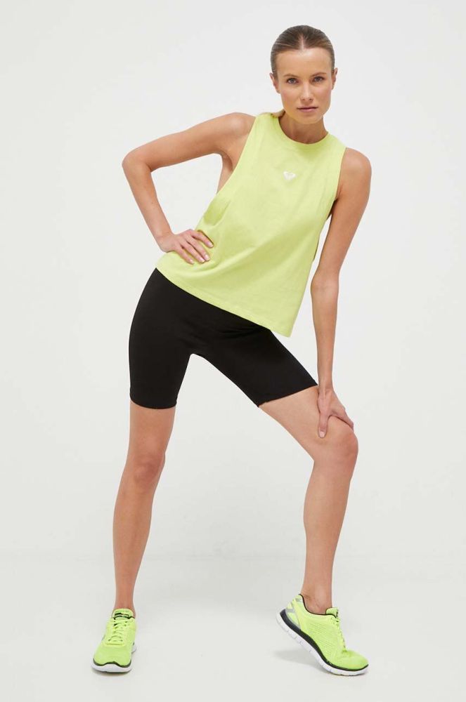 Топ Roxy Essential Energy x Mizuno жіночий колір зелений