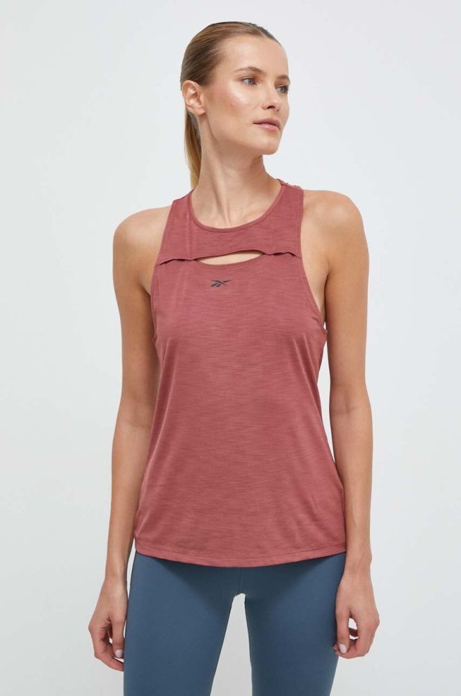 Топ для тренувань Reebok ACTIVCHILL Athletic колір бордовий