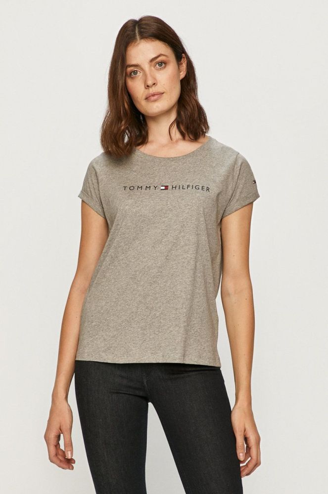 Tommy Hilfiger - Футболка колір сірий (285064)