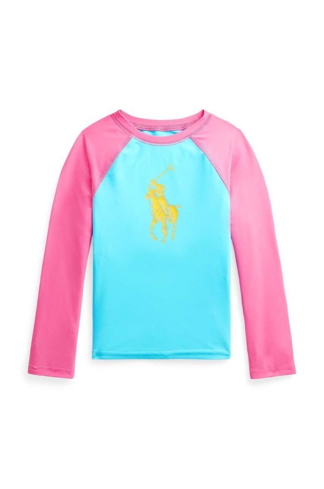 Дитячий купальний лонгслів Polo Ralph Lauren колір барвистий