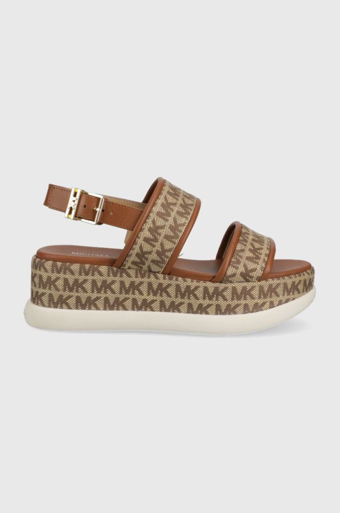 Сандалі MICHAEL Michael Kors Presley Platform Sandal жіночі колір коричневий на платформі