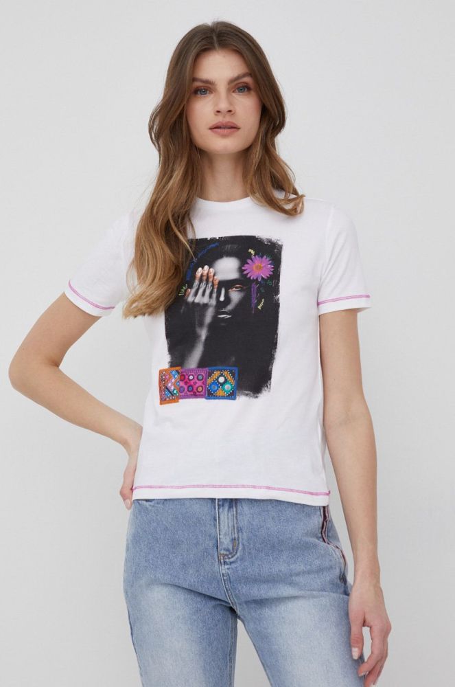 Футболка Desigual жіночий колір білий (2145570)