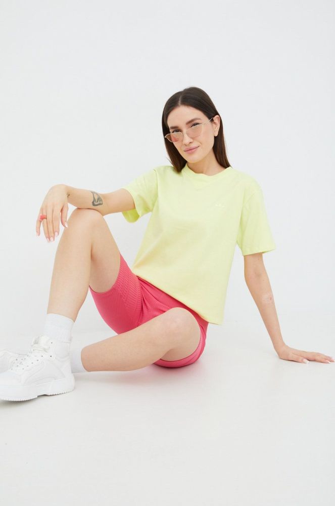 Бавовняна футболка adidas Originals Trefoil Moments HE6891 колір зелений HE6891-PULYEL