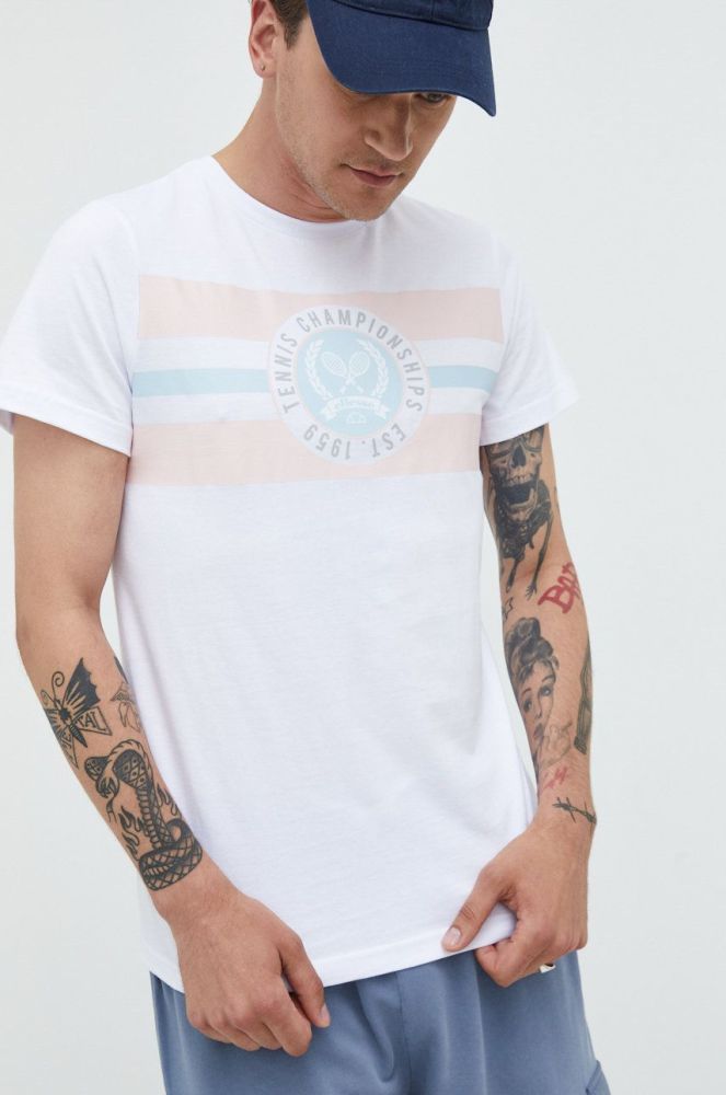 Бавовняна футболка Ellesse колір білий (2466102)