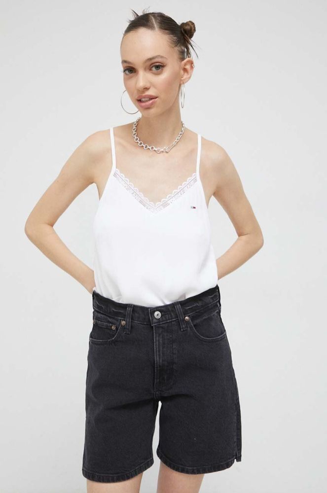 Топ Tommy Jeans жіночий колір білий (3127387)