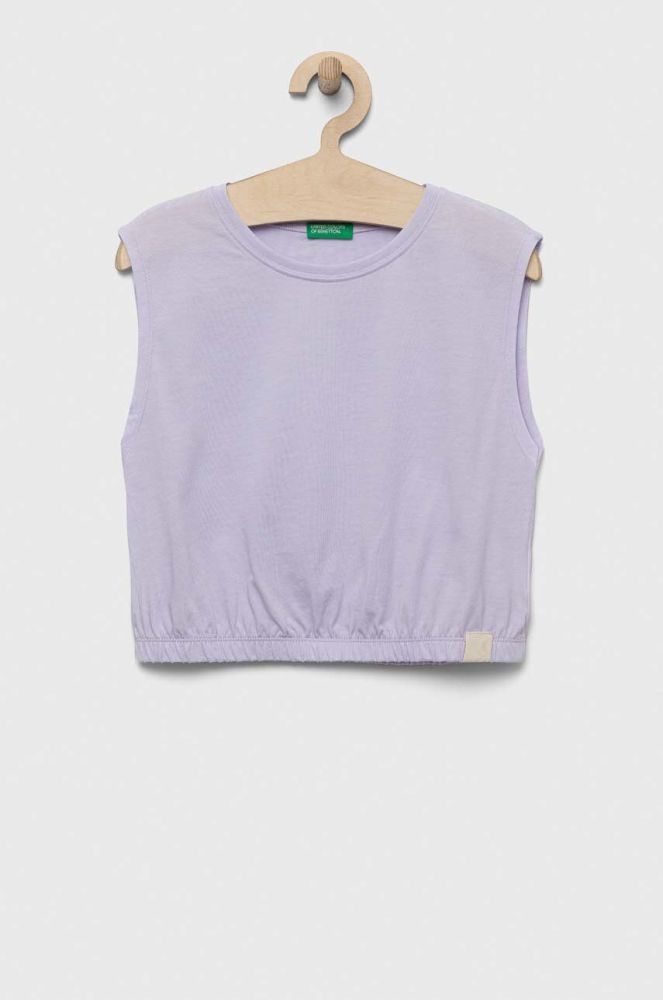 Дитячий топ United Colors of Benetton колір фіолетовий (3233016)