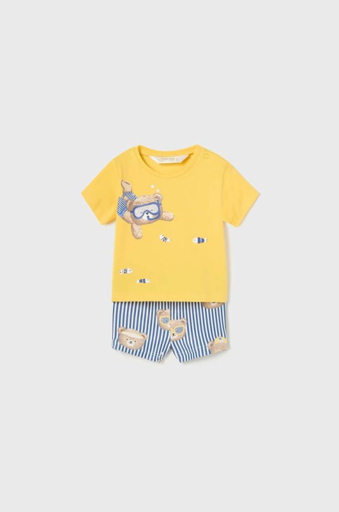 Дитячий купальний набір Mayoral Newborn колір жовтий