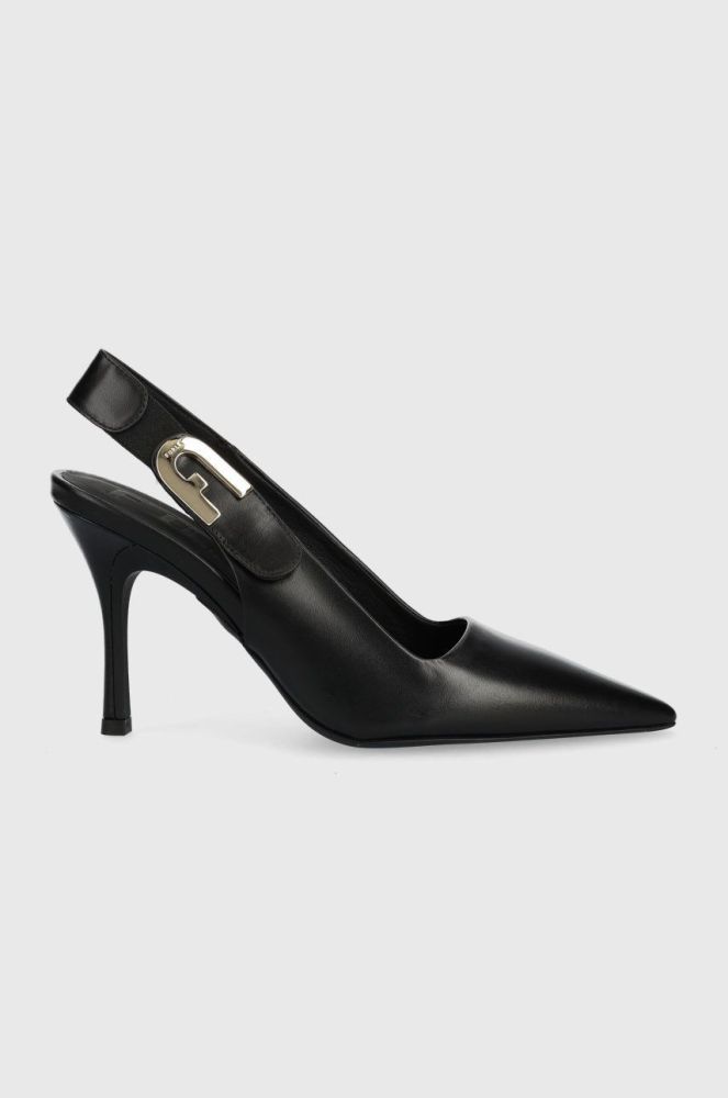 Шкіряні туфлі Furla Sign Slingback колір чорний YG05SGN WU0000 O6000